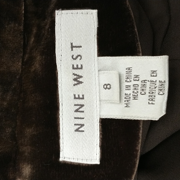 Brown Velvet Blazer Soft Silk Blend Jacket Tailored Feminine Style Gathered - Picture 9 of 13